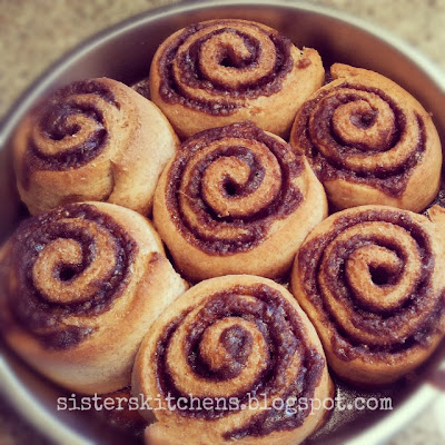 Tale of Two Sisters and Their Kitchens | Whole Wheat Cinnamon Rolls (vegan)