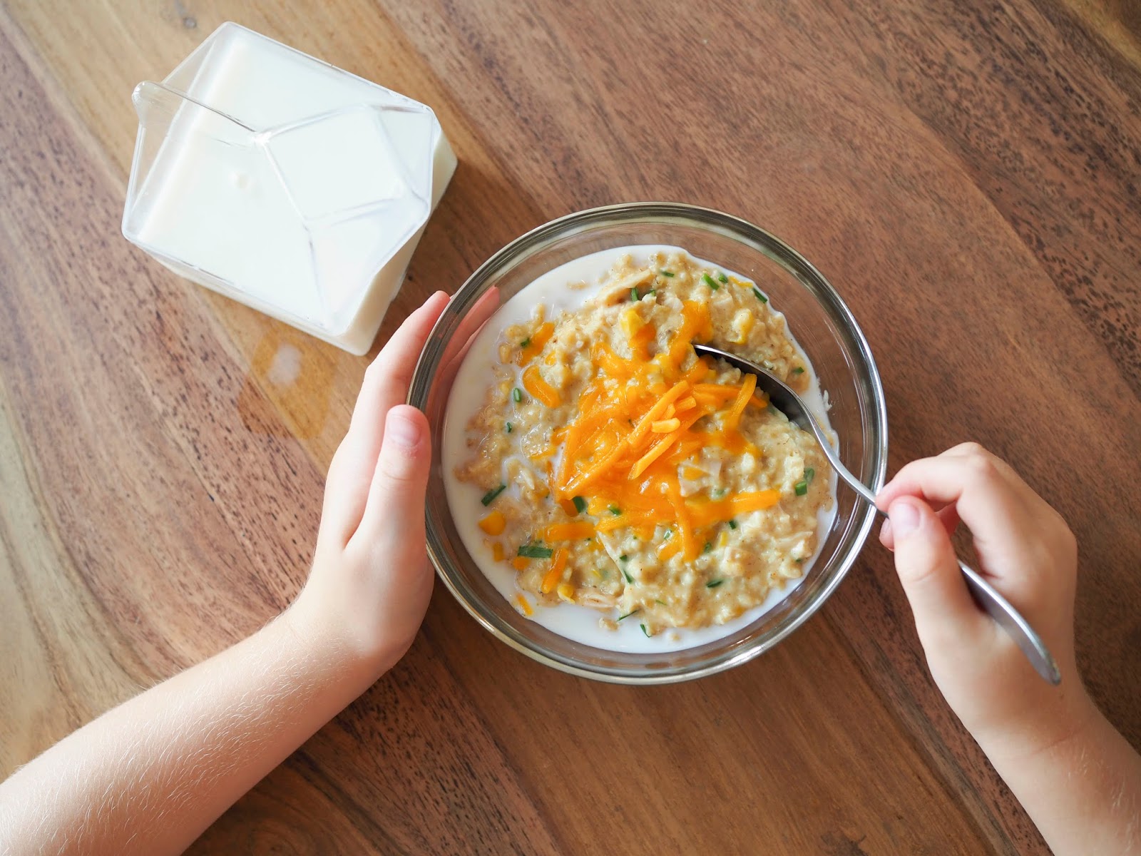 Little Hiccups Night Cereal Cheesy Savory Oatmeal