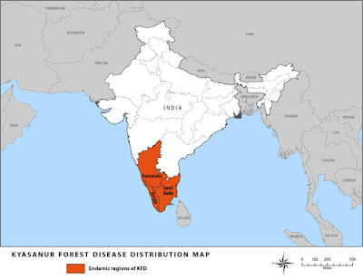 Kyasanur Forest Disease Distribution Map