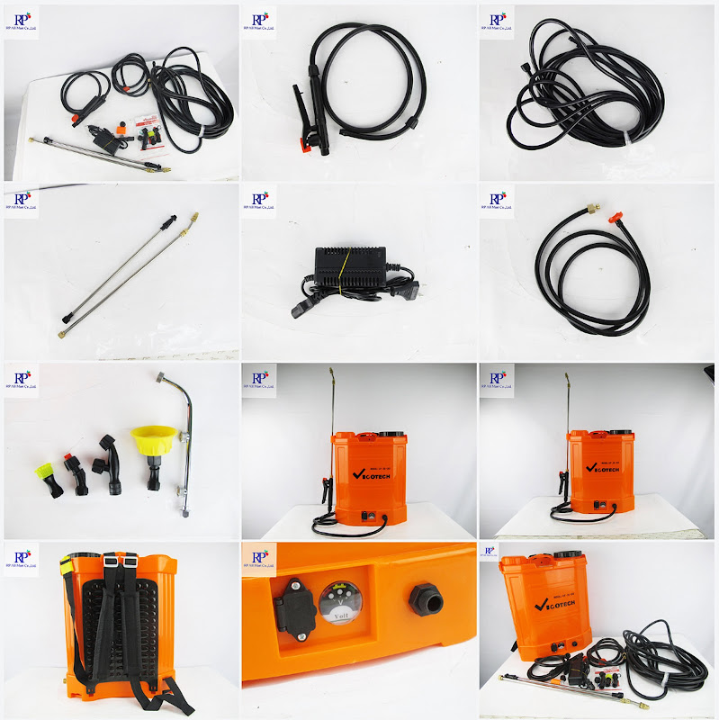 เครื่องพ่นยาแบตเตอรี่ 20 ลิตร 6.9 บาร์ สายยาว 10 เมตร วีโกเทค-2