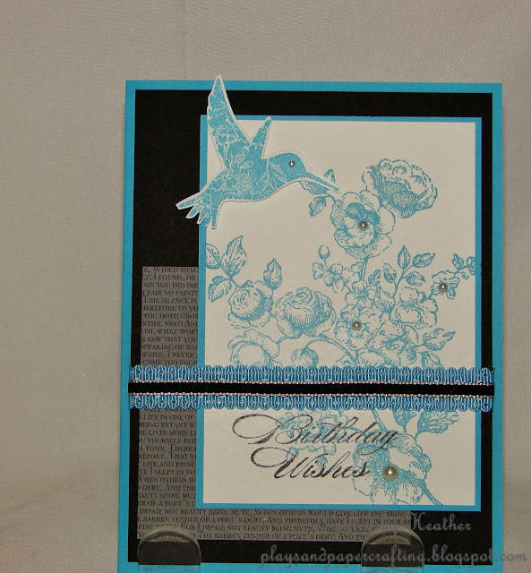 Playing with Papercrafting: A Little More Black and Blue
