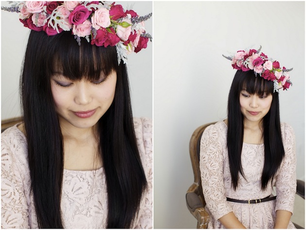 Венок из цветов на голову: для невесты и не только