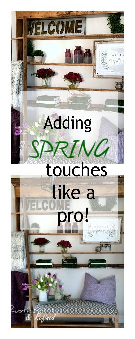 Spring Decor for the Entryway - adding seasonal touches like a pro