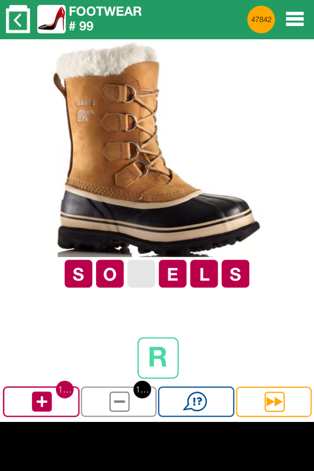 App and Answers 100 Pics 1 Picture Quiz Footwear Level 91100 Answers