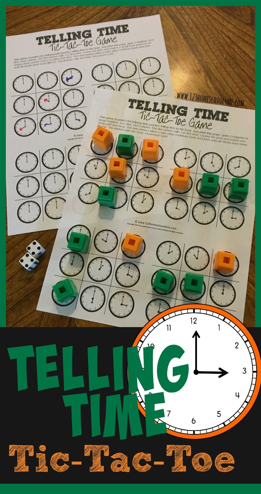 Telling Time TicTacToe Game testing