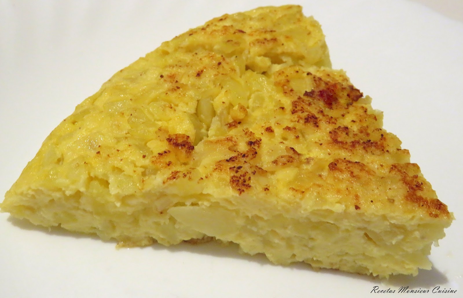 Recetas Monsieur Cuisine Tortilla de Patata con Cebolla