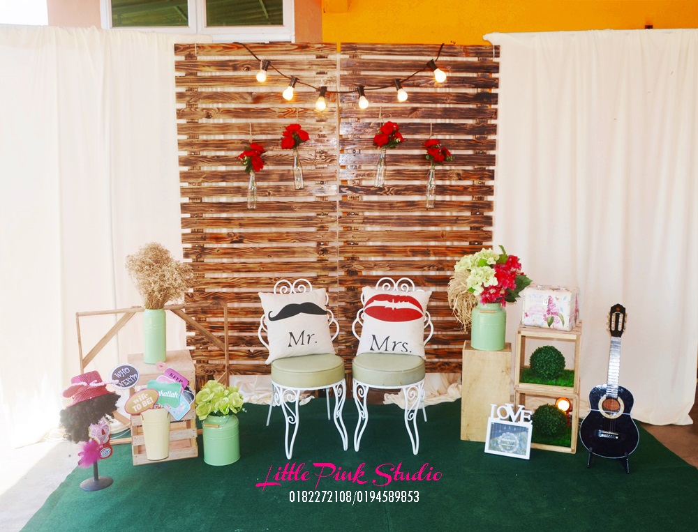 DIY Wedding Rental Pelamin Sanding Photobooth Pallet