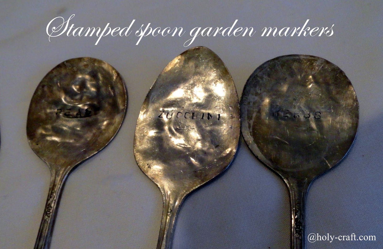 stamped spoon garden markers tutorial