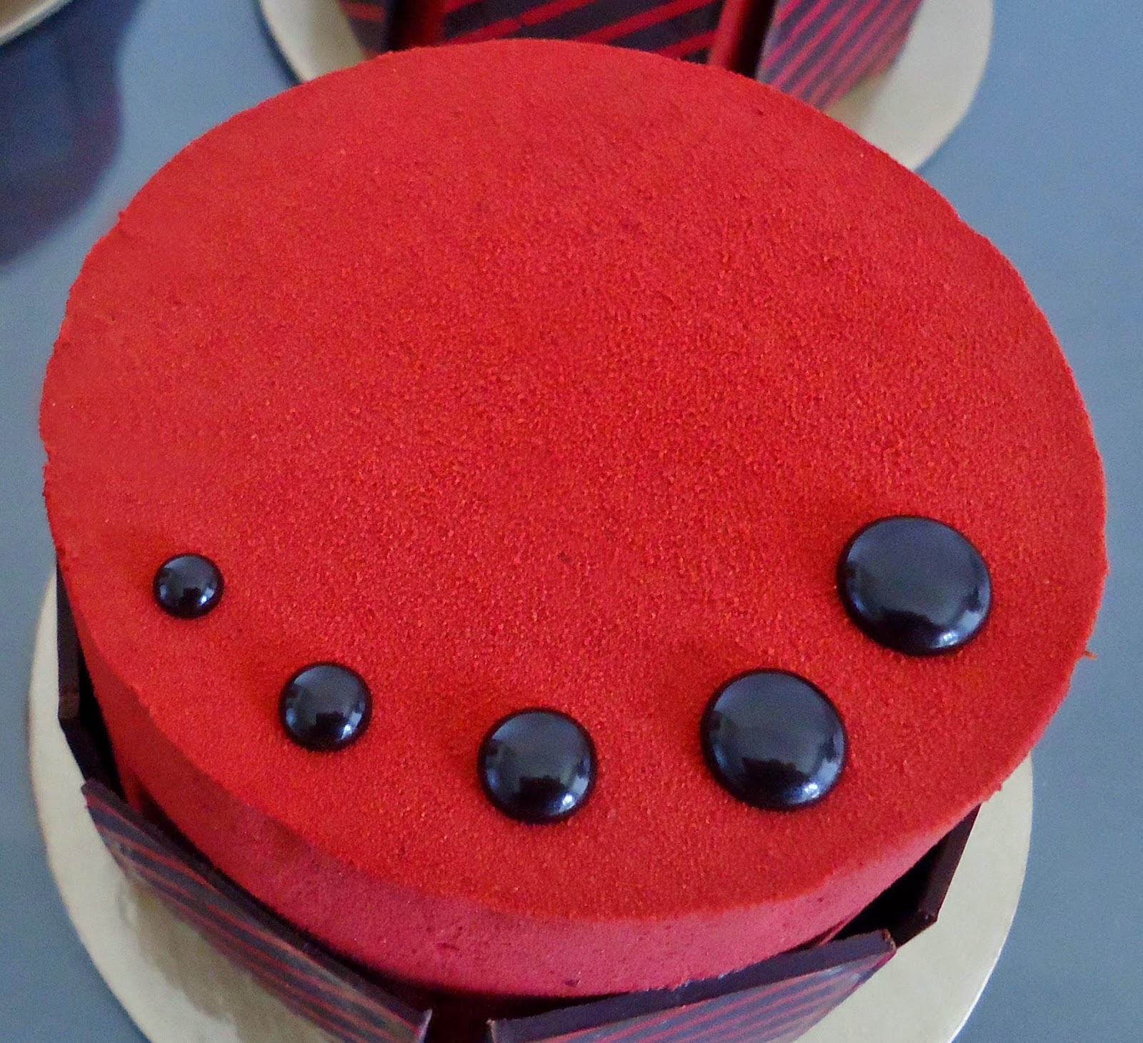 MiniCuisine Entremets individuels velour chocolatfraise
