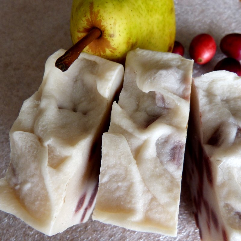 Cranberry Morning Pears & Berries Natural Vegan Handcrafted Soap