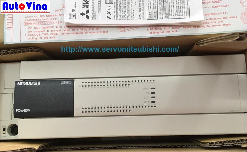 PLC Mitsubishi FX3U-80MT/ES-A có sẵn tại Auto Vina Đại lý bán bộ điều khiển PLC Mitsubishi FX3U-80MT/ES-A giá rẻ nhất