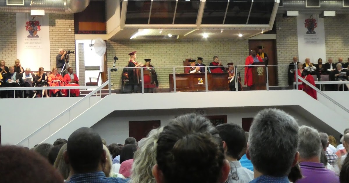 WEBS OF SIGNIFICANCE Stellenbosch University graduation ceremony thoughts