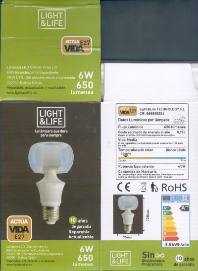 BOMBILLA LED RECARGABLE MUY PRACTICA, Unboxing y Review 