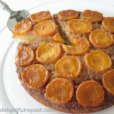 Apricot Upside-Down Cake / www.delightfulrepast.com