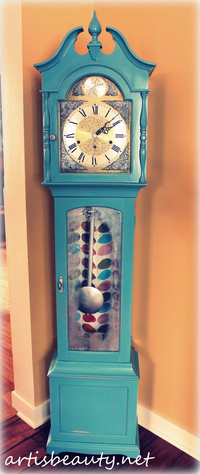 ART IS BEAUTY Grandmother Clock reveal (wild and crazy granny clock)