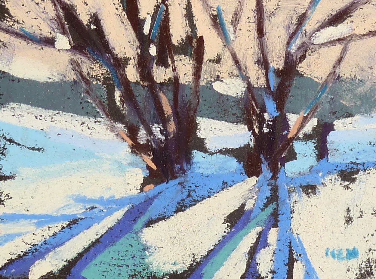 Painting My World Mini Demo Pastel on Black Artagain Paper