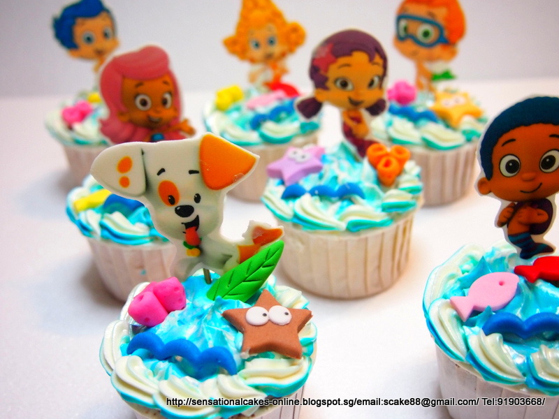 The Sensational Cakes BUBBLE GUPPIES THEME CUPCAKES / CAKE SINGAPORE