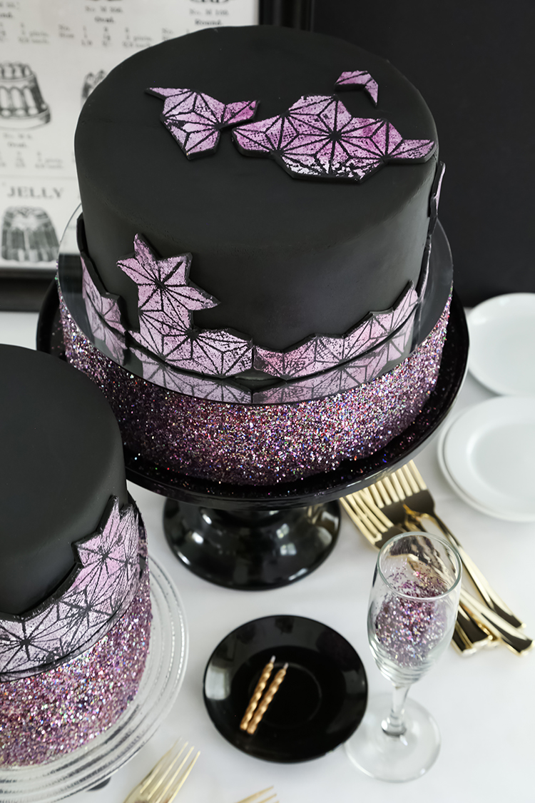 french vanilla glitterati cake