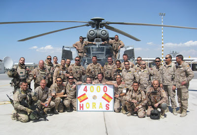 4.000 horas de vuelo del Destacamento HELISAF en Afganistán.