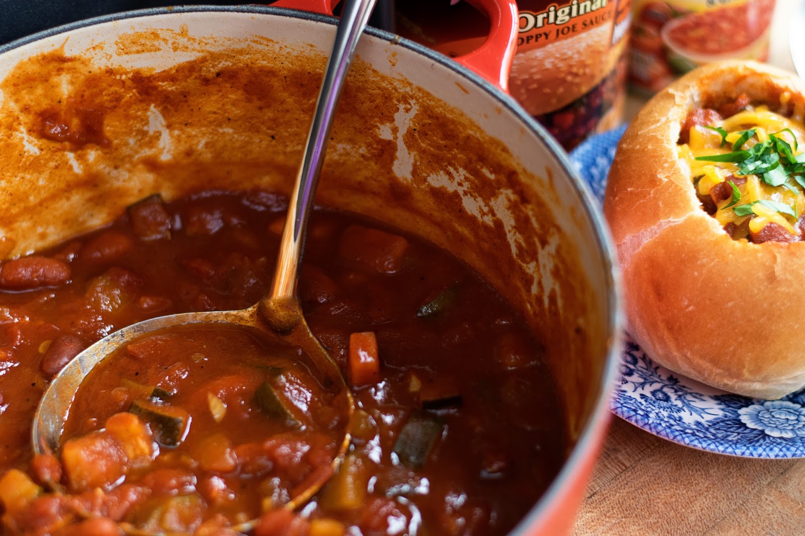 Easy Vegetable Chili Recipe with Homemade Bread Bowls The Kitchen Wife