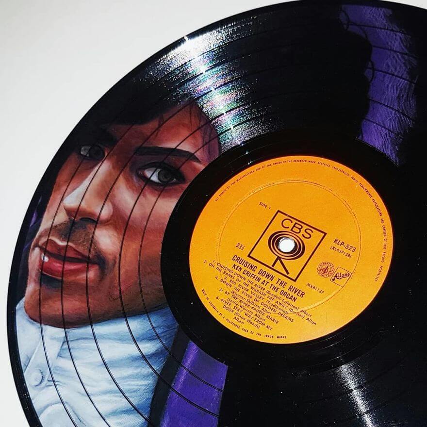 02-Prince-Melissa-Jane-Celebrity-Portrait-Drawings-On-Used-Vinyl-Records-www-designstack-co