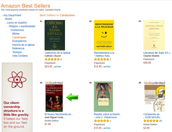 El Nuevo Nacimiento en la Biblia y la Iglesia Primitiva, Best Seller en Amazon