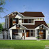 1959 square feet 4 bedroom sloping roof modern home plan