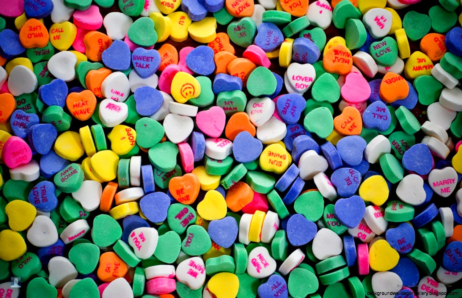 Valentine39s Day Candy Hearts wallpaper  1680x1050  47726