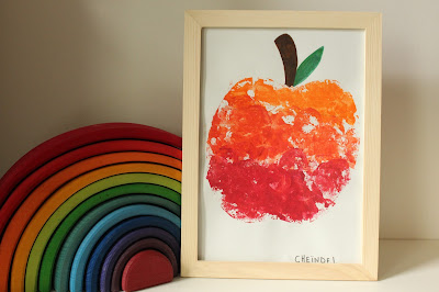 peindre avec une pomme