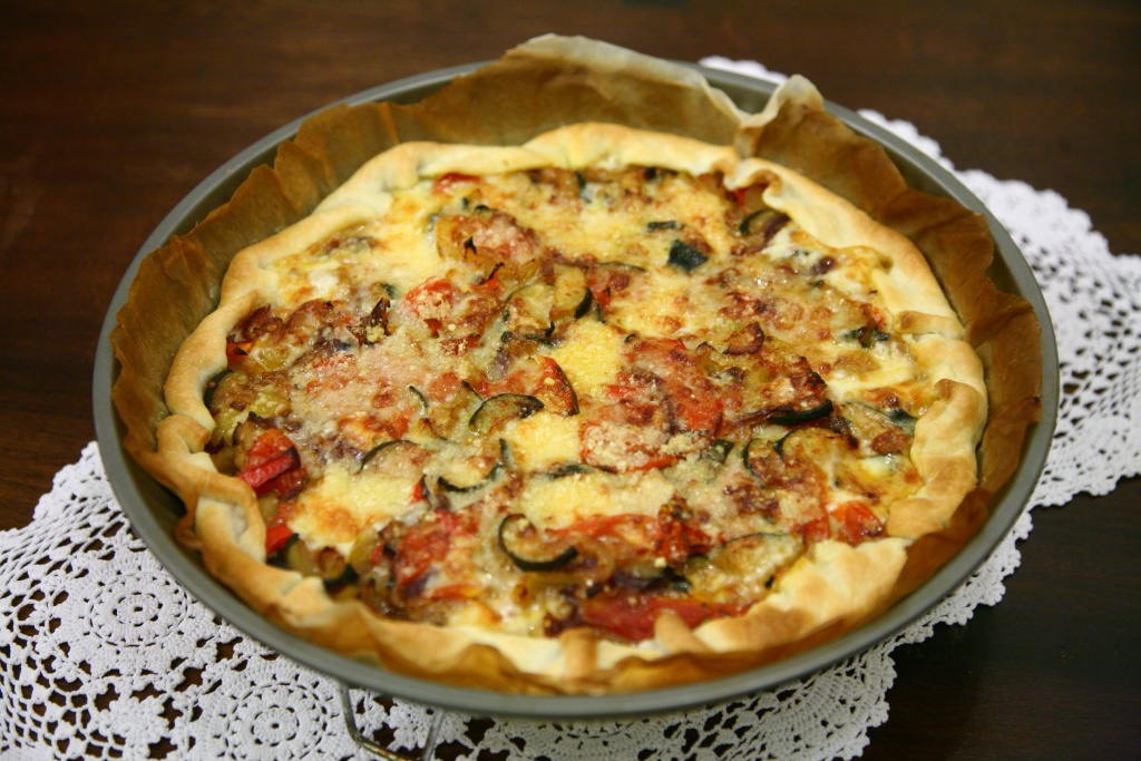 Torta salata alle verdure senza uova Ricetta ed ingredienti dei