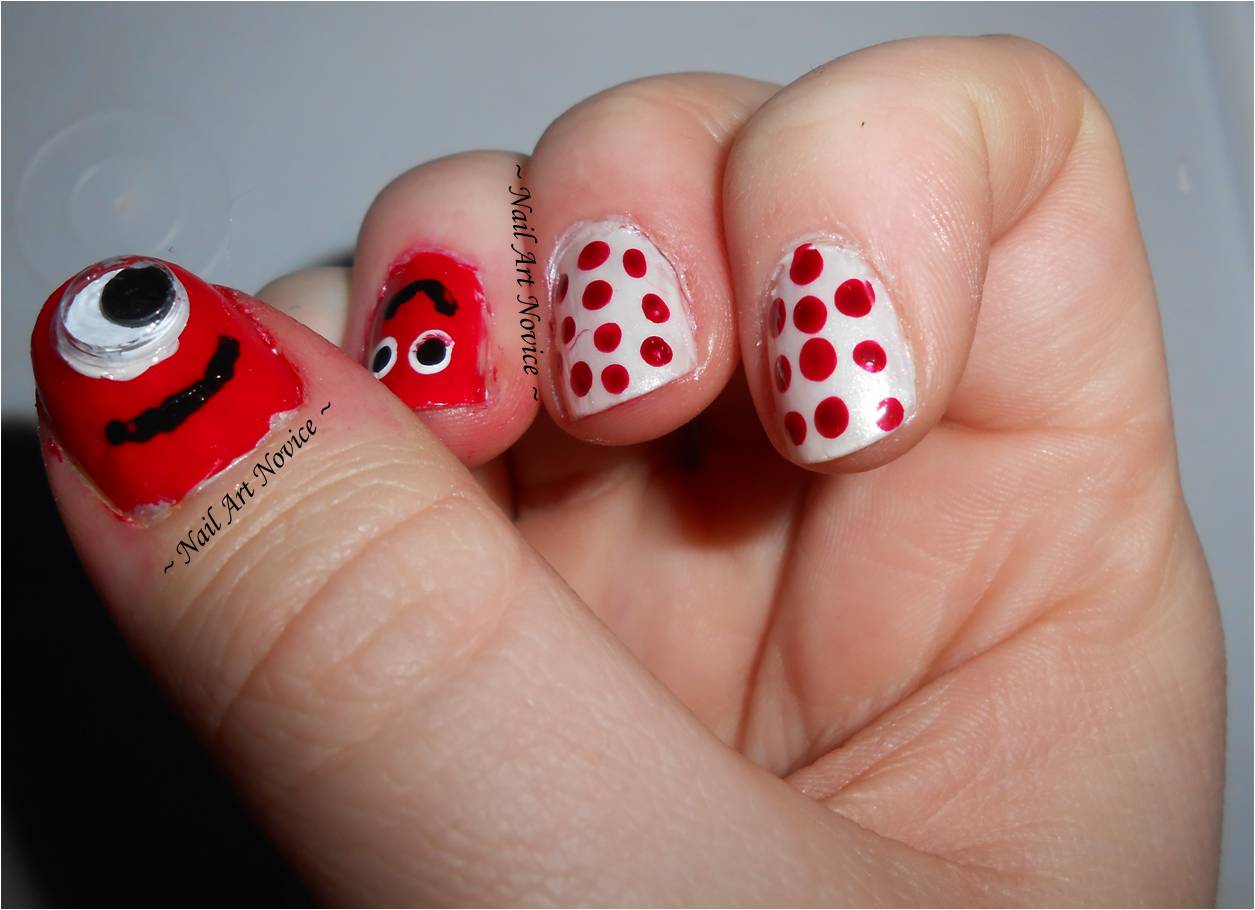 Red Nose Day Nail Designs for Long Nails - wide 8