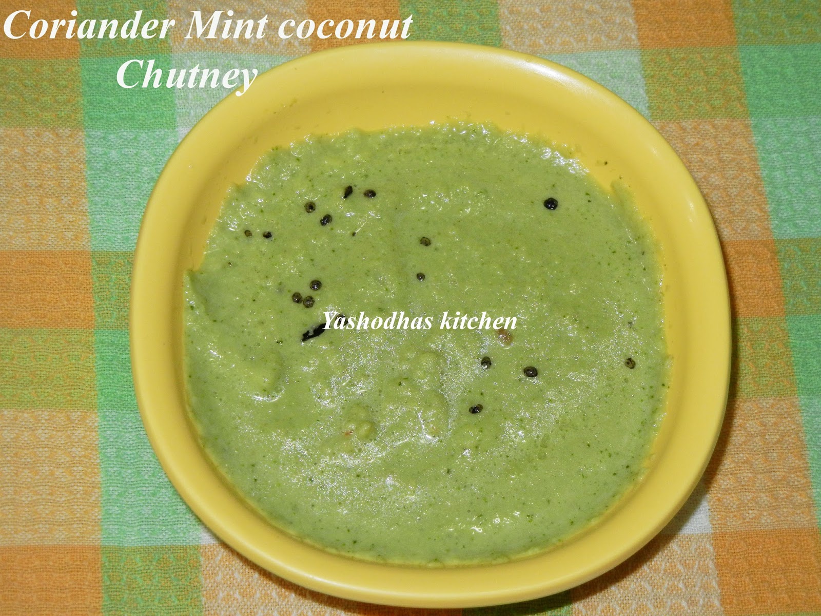 Yashodha's kitchen CORIANDER MINT COCONUT CHUTNEY / KOTHAMALI PUTHINA