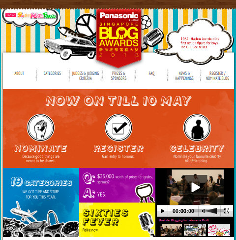 OMY Singapore Blog Awards 2013
