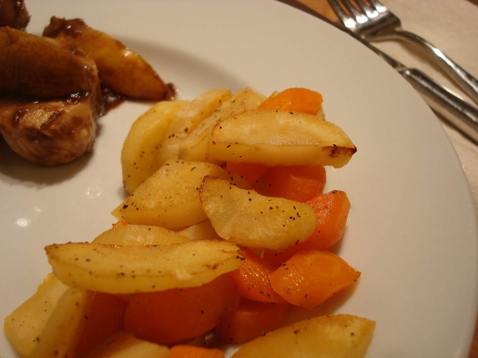 Cider Roasted Carrots and Parsnips