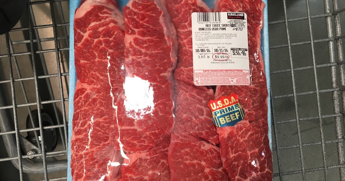 Kirkland Beef Chuck Boneless Short Ribs Costco Weekender