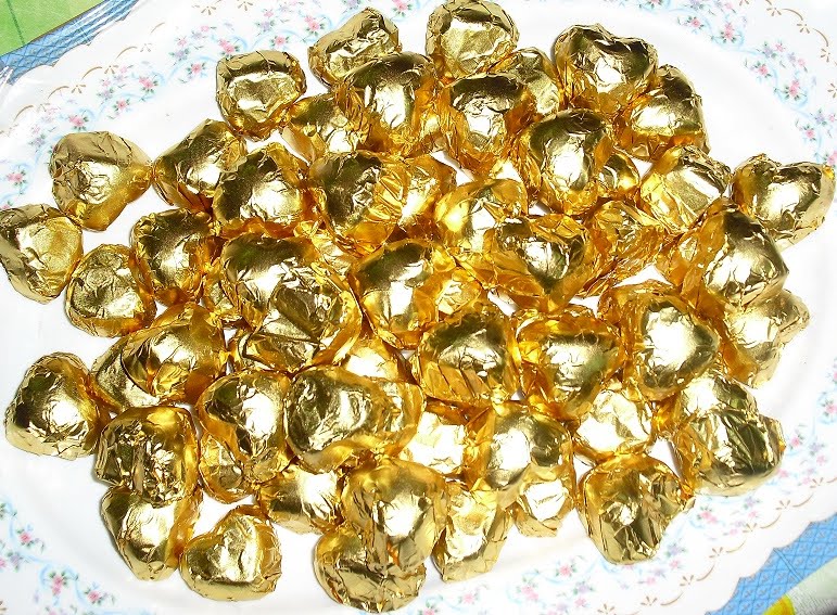 Coklat Sedap Buat Sendiri Chocolate Gold Foil Wrapper