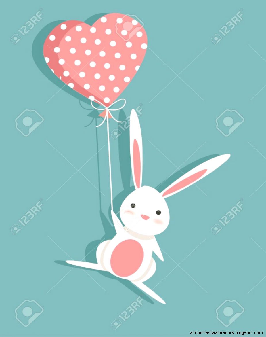 Valentine Bunnies In Love Are In The Air Royalty Free Cliparts