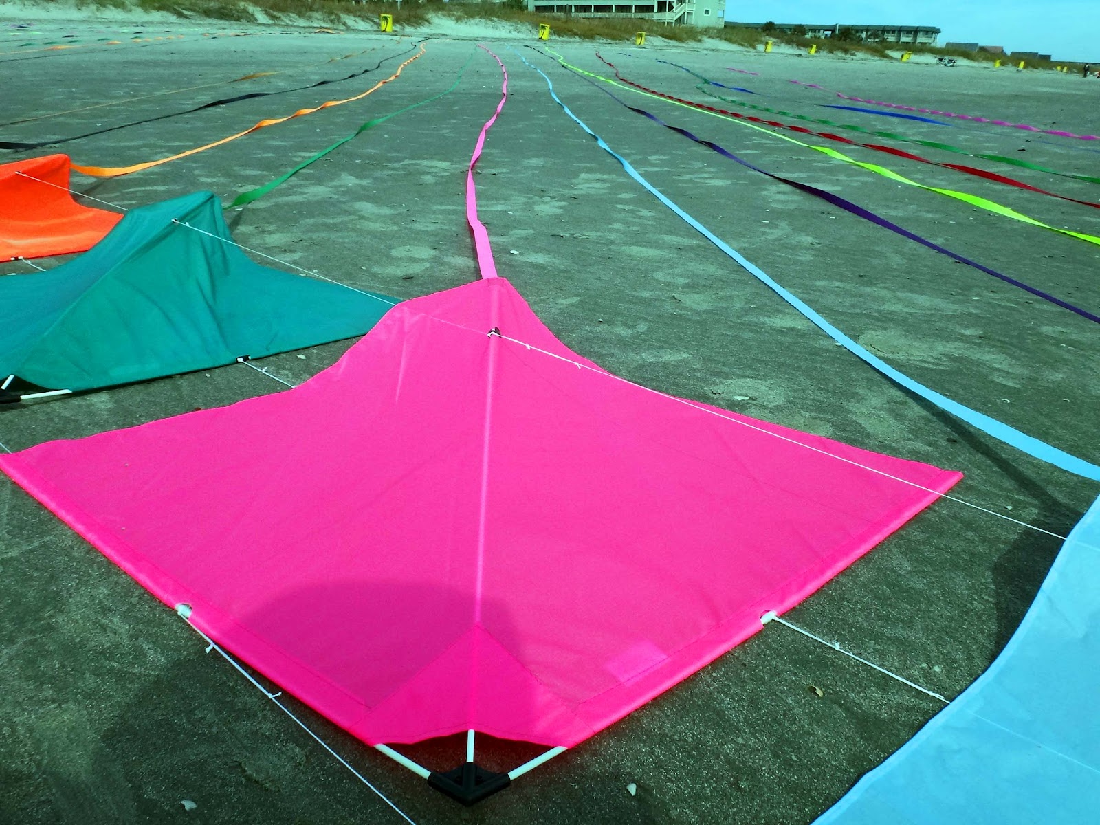 Joe's Retirement Blog Twelve Stack Diamond Stunt Kites, Isle of Palms