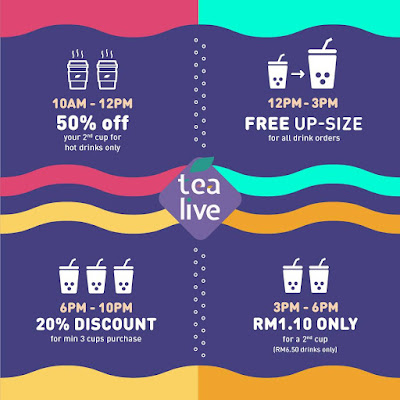 Tealive Card Member 2nd Cup RM1.10 Offer Promo