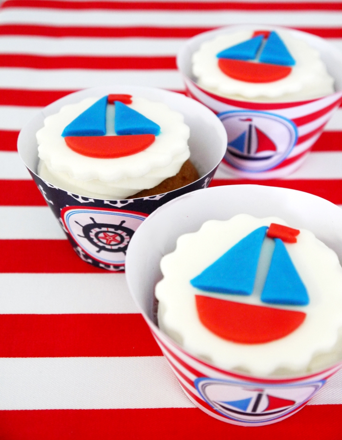 How To Make DIY Fondant Sailboat Cupcake Toppers - Party 