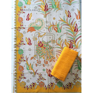 kain batik printing wayang kuning mix embos kain batik printing wayang kuning mix embos