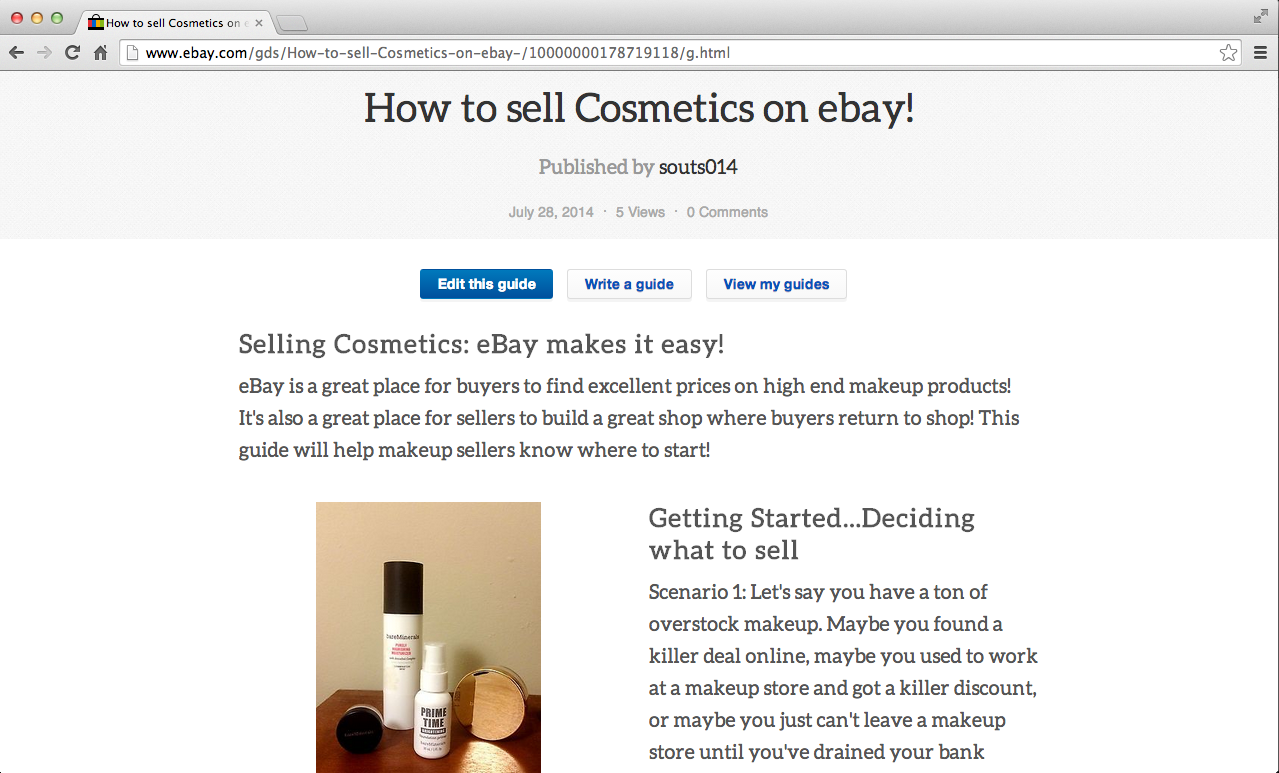 the girl and the makeup Selling on eBay!