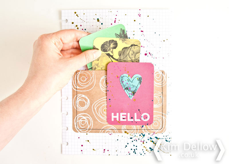 A mixed Media planner pocket page tutorial
