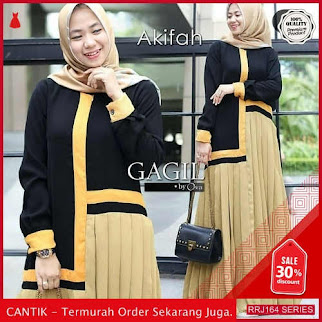 Jual RRJ164D194 Dress Akifah Dress Wanita Ik Terbaru Trendy BMGShop