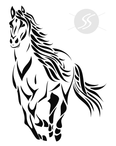 Adesivo decorativo cavalo Adesivo decorativo cavalo