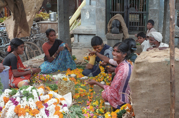 Pondichéry, Grand Bazar, © L. Gigout, 1990