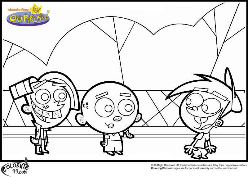 fairy odd parent coloring pages - photo #29