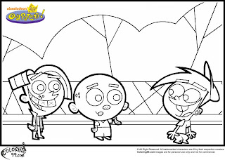 fairly odd parents aj timmy chester coloring pages