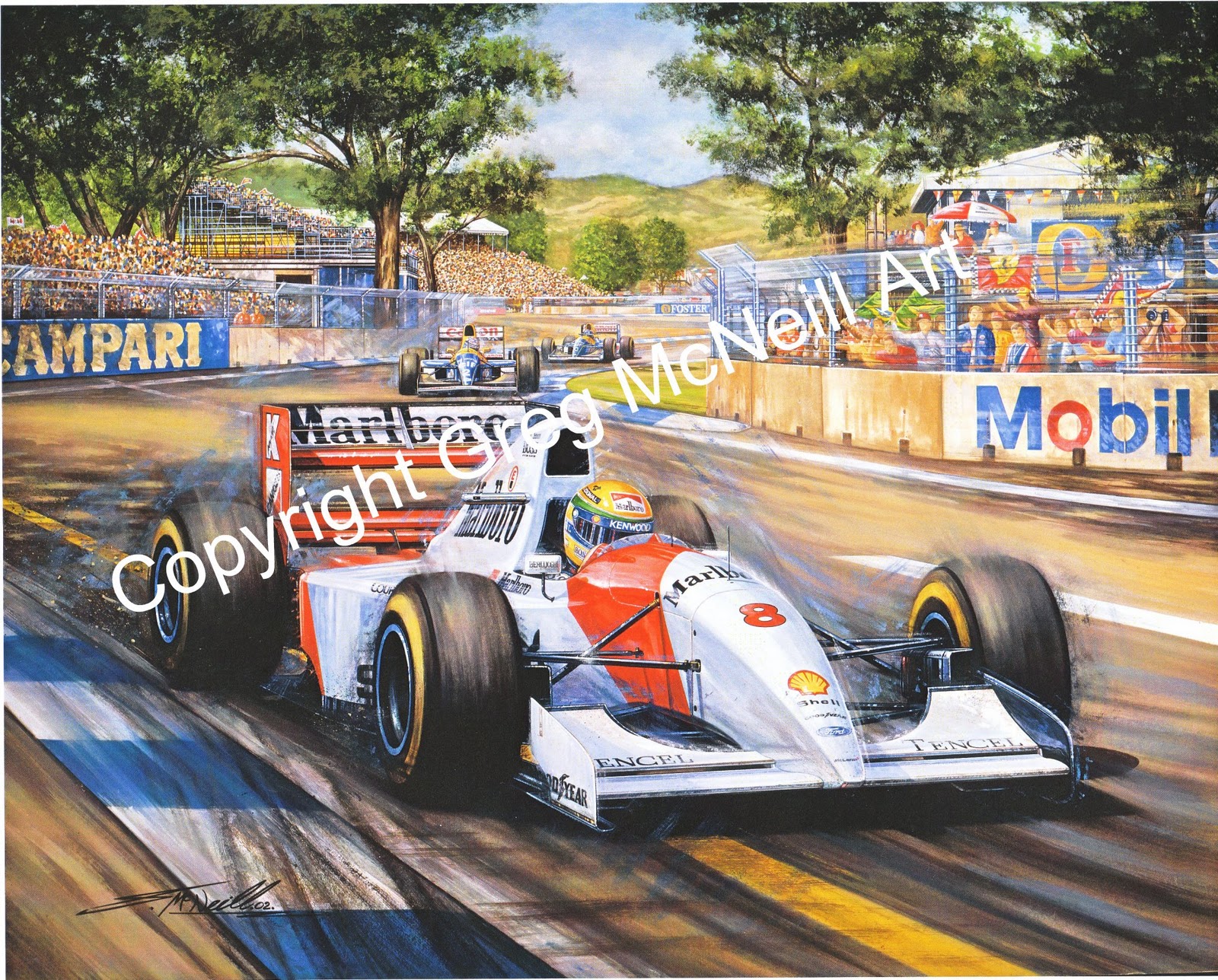 Greg McNeill Art Limitededition print Ayrton Senna "Ultimate Victory"