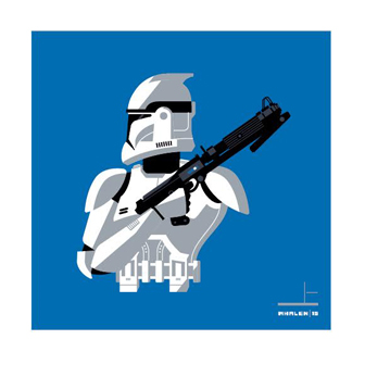 San Diego Comic-Con 2015 Exclusive Star Wars Stormtrooper Screen Print Set by Tom Whalen - Clone Trooper